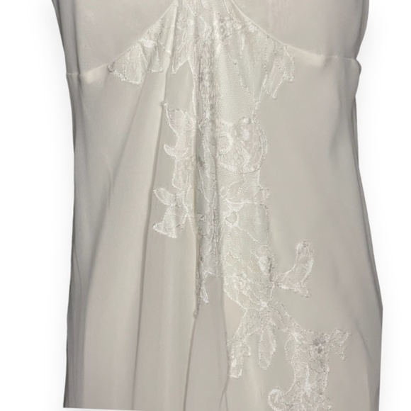 Vintage Oscar de la Renta Pink Label Cream Slip Dress Size Small - Picture 3 of 7